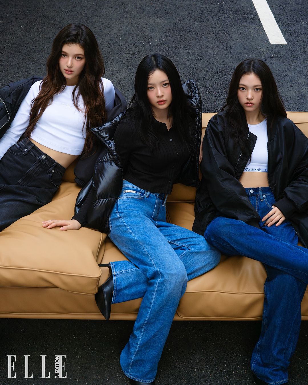 圖 NewJeans x Calvin Klein Elle The Edition 團體 + 個人封面