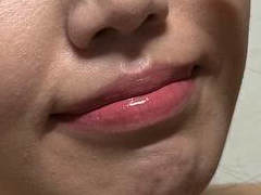 쿨톤 메이크업에 904 시티핑크를 바른 모습