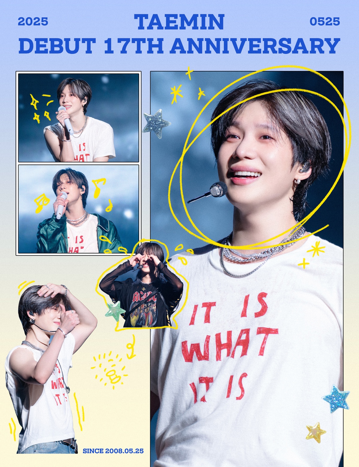 #TAEMIN 17th Debut Anniversary✨ #태민 의 데뷔 17주년을 축하합니다🩵