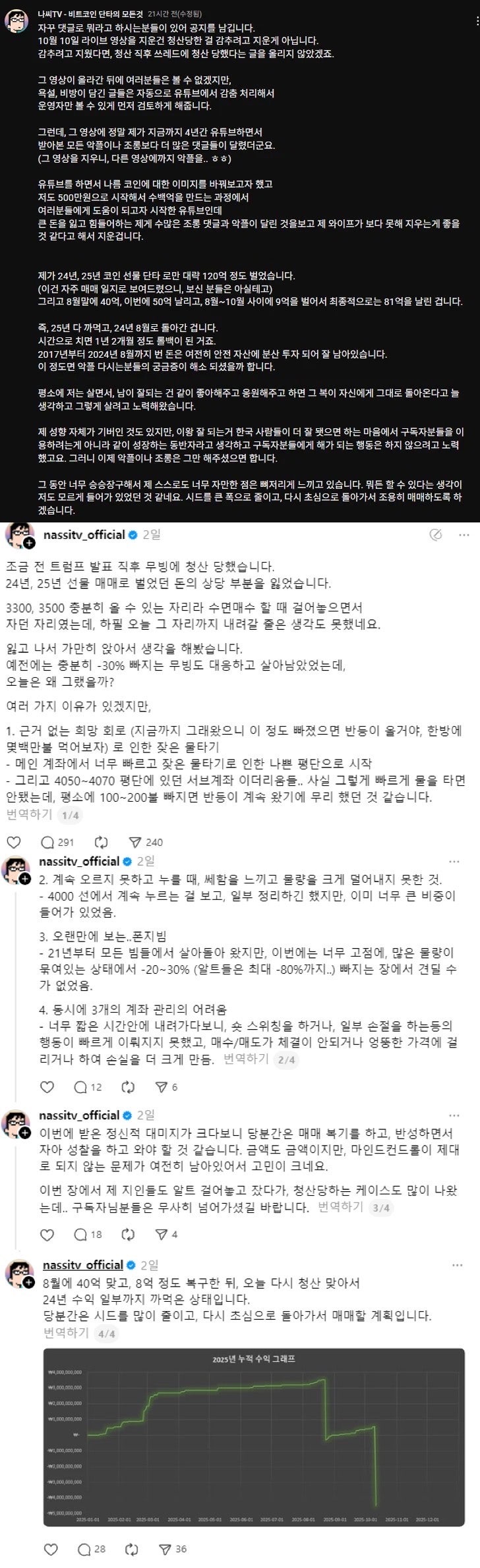 더쿠 - 이번 비트코인사태까지해서 총 80억 날린 사람의 후기