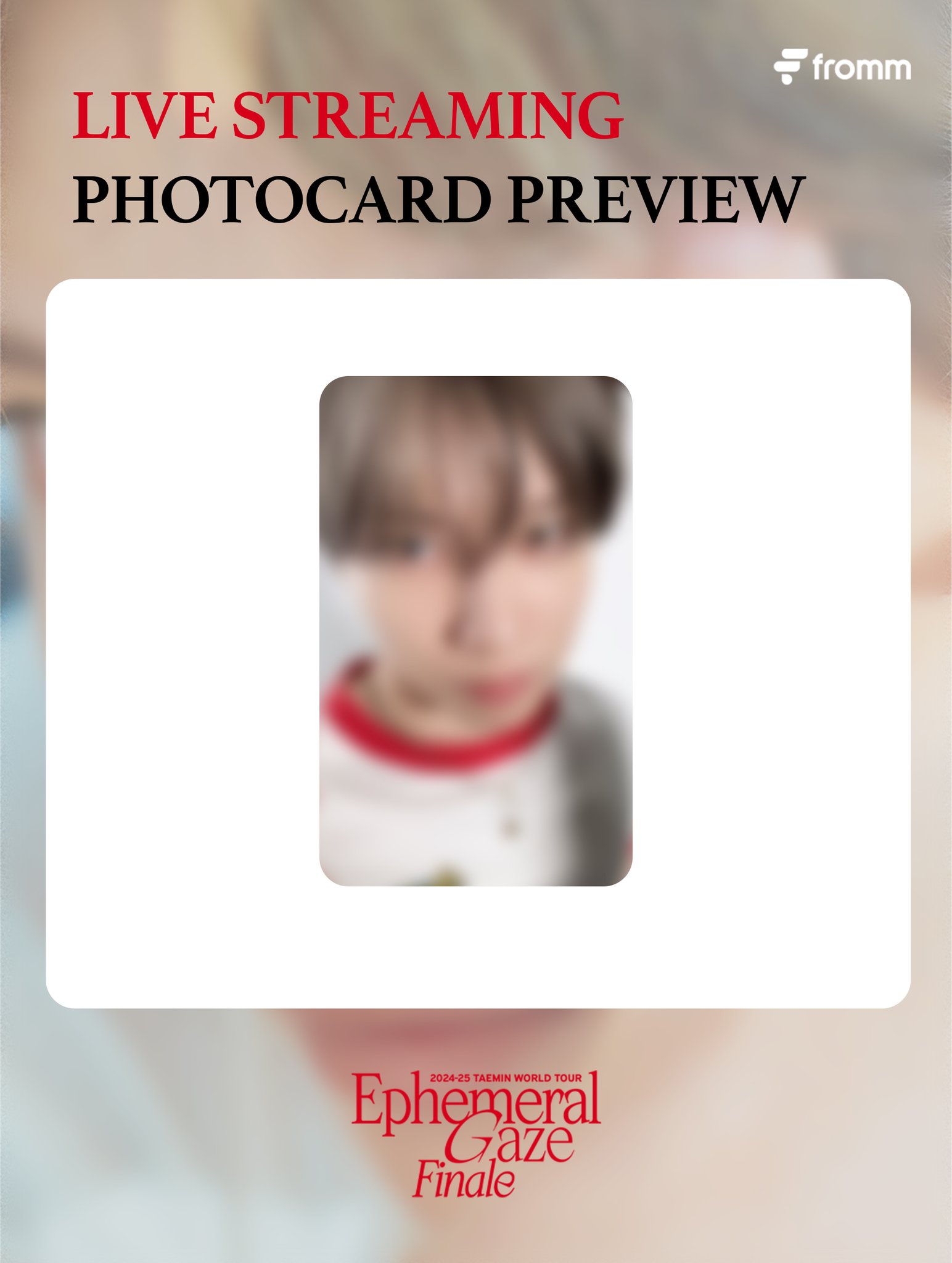 2024-25 TAEMIN WORLD TOUR [Ephemeral Gaze] Finale LIVE STREAMING PREVIEW 📷