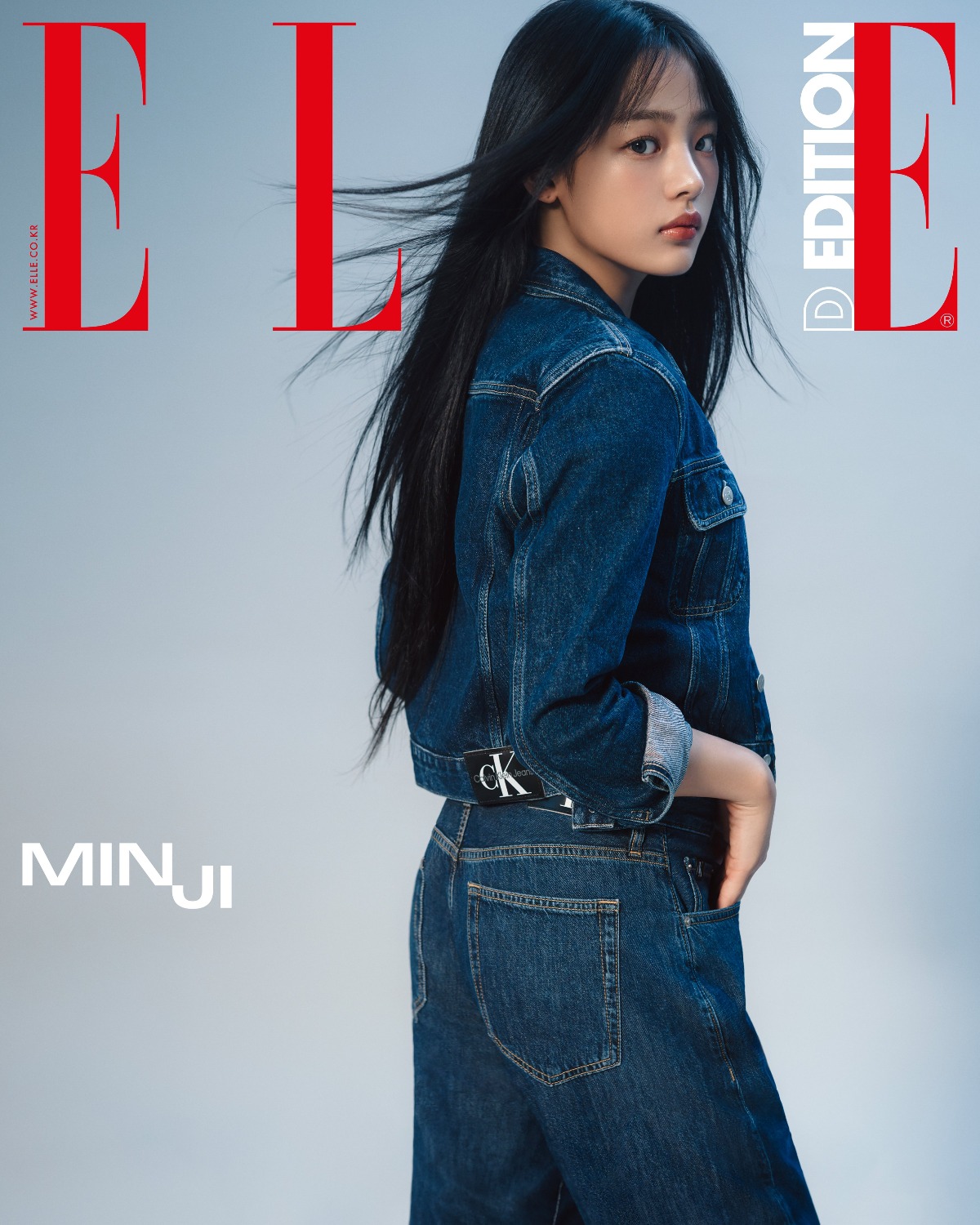 圖 NewJeans x Calvin Klein Elle The Edition 團體 + 個人封面